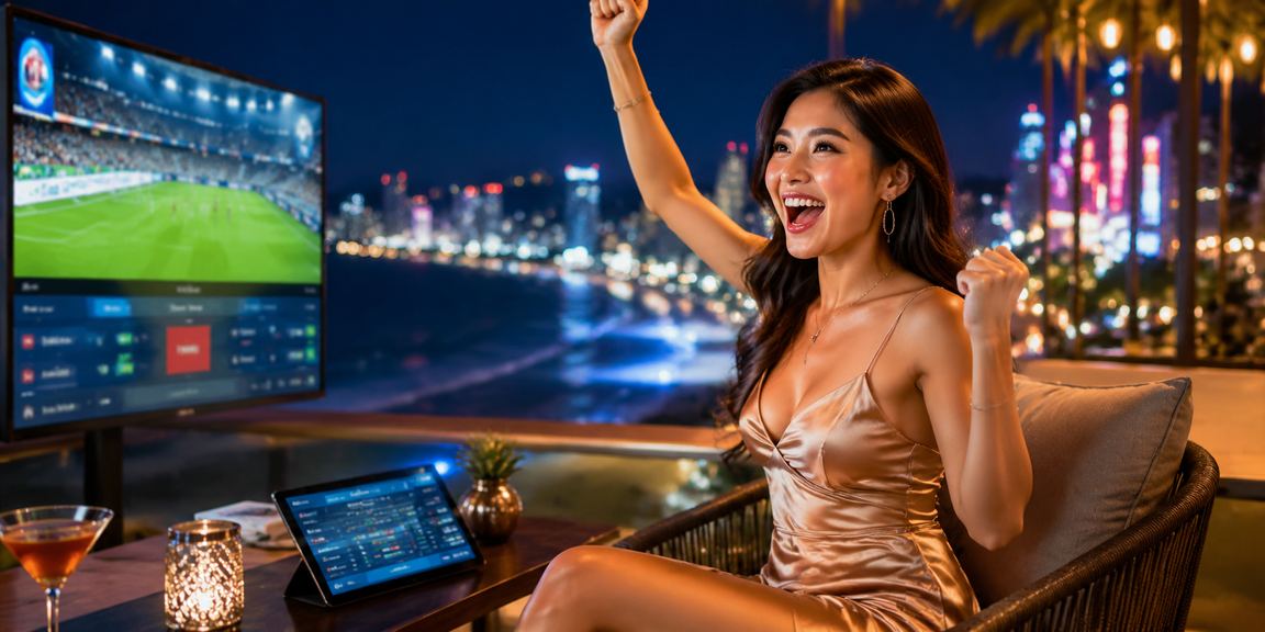 Bãi biển Đà Nẵng về đêm với không khí casino và cá cược thể thao sôi động
